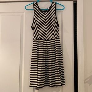 Stripped A line Dress